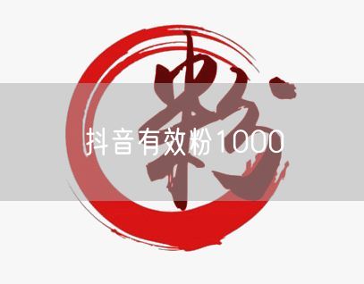 抖音有效粉1000